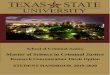 School of Criminal Justice - Texas State University