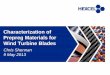 Characterization of Prepreg Materials for Wind Turbine Blades