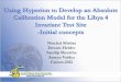 Using Hyperion to Develop an Absolute Calibration Model 