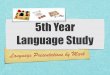 5th year language