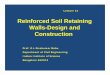 Reinforced Soil Retaining Walls-Design and Construction