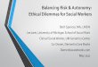 Balancing Risk & Autonomy: Ethical Dilemmas for Social Workers