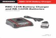 RBC-121R Battery Charger and RB-1225R Batteries