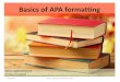 Basics of APA formatting - American University of Armenia