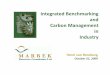 Integrated Benchmarking and Carbon Management in Industry