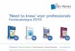 ‘Need to know’ voor professionals