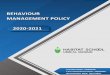 BEHAVIOUR MANAGEMENT POLICY 2020-2021