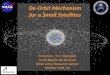 De Orbit Mechanism for a Small Satellites