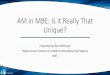 AM in MBE: Is It Really That Unique? - NIST