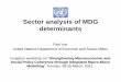 Sector analysis of MDG determinants