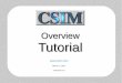 Overview Tutorial - CSIM