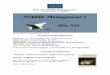 BSC 335 Wildlife Management 1