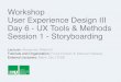 Workshop User Experience Design III Day 6 - UX Tools 