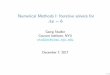 Numerical Methods I: Iterative solvers for A