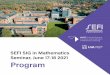 SEFI SIG in Mathematics Seminar, June 17-18 2021 Program