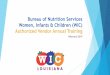 Bureau of Nutrition Services Women, Infants & Children 