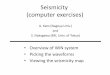Seismicity (computer exercises) - ICTP