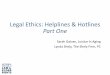 Legal Ethics: Helplines and Hotlines Part 1