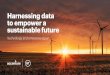 Harnessing data to empower a sustainable future