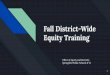 Equity Training Fall District-Wide