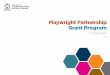 Playwright Partnership Grant Program - DLGSC