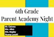 6th Grade Parent Academy Night