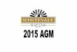 Whitevale AGM Slides 2015