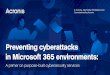 Preventing cyberattacks in Microsoft 365 environments