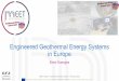 Engineered Geothermal Energy Systems in Europe
