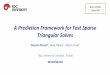A Prediction Framework for Fast Sparse Triangular Solves