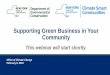 Supporting Green Business in Your Community