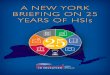 A NEW YORK BRIEFING ON 25 YEARS OF HSI s