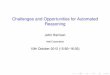 Challenges and Opportunities for Automated Reasoning