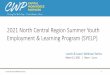2021 North Central Region Summer Youth Employment 