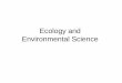 Ecology and Environmental Science