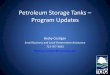 Petroleum Storage Tanks – Program Updates