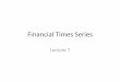 Financial Times Series - math.chalmers.se