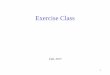 Exercise Class - taoxie.sdsu.edu