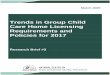 Trends in Group Child Care Home Licensing Requirements and 