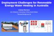 Deployment Challenges for Renewable Energy Water Heating 