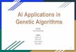 AI Applications in Genetic Algorithms