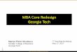 MBA Core Redesign Georgia Tech - simon.rochester.edu