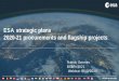 ESA strategic plans 2020-21 procurements and flagship projects