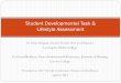 Student Developmental Task & Lifestyle Assessment