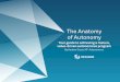 The Anatomy of Autonomy