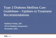 Type 2 Diabetes Mellitus Care Guidelines – Updates in 