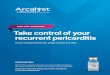 NOW FDA APPROVED Take control of your recurrent pericarditis