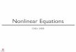 Nonlinear Equations - University of Utah