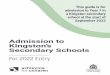 on-time application for transfer to secondary schooland a 