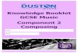 Knowledge Booklet GCSE Music Component 2 Composing